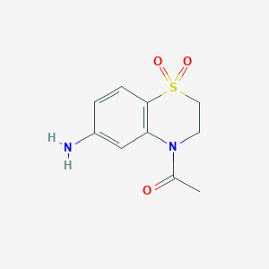 4-acetyl-3,4-dihydro-2H-1,4-benzothiazin-6-amine 1,1-dioxide