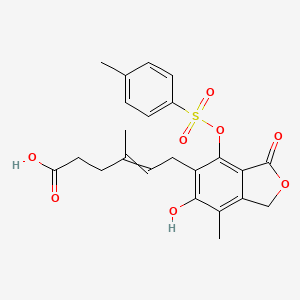 6-(1,3-Dihydro-6-hydroxy-7-methyl-3-oxo-4-p-toluenesulfonyloxyisobenzofuran-5-yl)-4-methyl-4-hexenoic acid