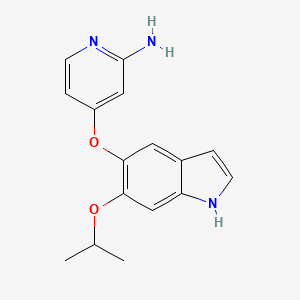 4-((6-Isopropoxy-1H-indol-5-yl)oxy)pyridin-2-amine