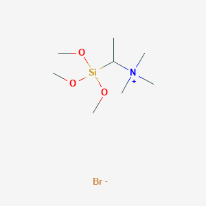 N,N,N-Trimethyl-1-(trimethoxysilyl)ethan-1-aminium bromide