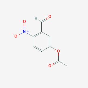 (3-Formyl-4-nitrophenyl) acetate