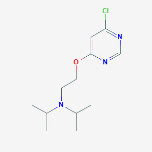 N-{2-[(6-Chloropyrimidin-4-yl)oxy]ethyl}-N-isopropylpropan-2-amine