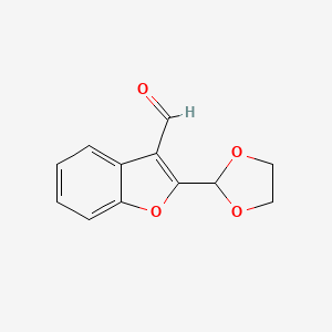 2-(1,3-Dioxolan-2-yl)-1-benzofuran-3-carbaldehyde