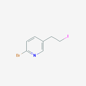 2-Bromo-5-(2-iodoethyl)pyridine
