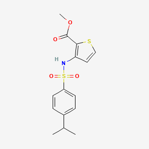 Methyl 3-[4-(iso-propyl)phenylsulfonamido]thiophene-2-carboxylate