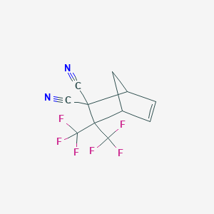molecular formula C11H6F6N2 B000083 3,3-Bis(trifluoromethyl)bicyclo[2.2.1]hept-5-ene-2,2-dicarbonitrile CAS No. 3289-22-3