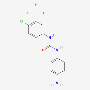 N-(4-chloro-3-(trifluoromethyl)phenyl)-N'-(4-aminophenyl)urea