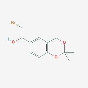 2-bromo-1-(2,2-dimethyl-4H-1,3-benzodioxin-6-yl)ethanol