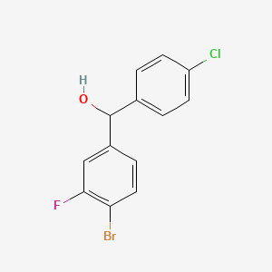 (4-Bromo-3-fluoro-phenyl)-(4-chlorophenyl)-methanol