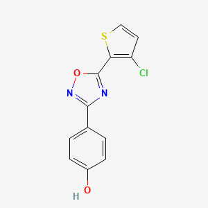 4-[5-(3-Chloro-thiophen-2-yl)-[1,2,4]-oxadiazol-3-yl]-phenol