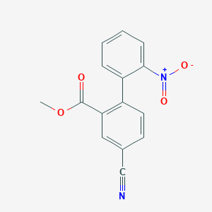 4-Cyano-2'-nitro-biphenyl-2-carboxylic acid methyl ester