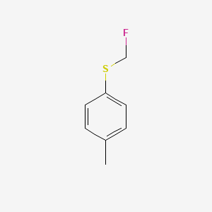 molecular formula C8H9FS B8300210 (Fluoromethyl)(p-tolyl)sulfane 