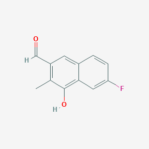 6-Fluoro-4-hydroxy-3-methyl-naphthalene-2-carbaldehyde