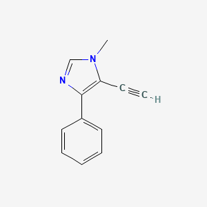 molecular formula C12H10N2 B8300222 5-Ethynyl-1-methyl-4-phenyl-1H-imidazole 