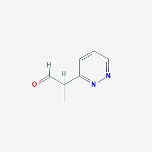 2-(Pyridazin-3-yl)propanal