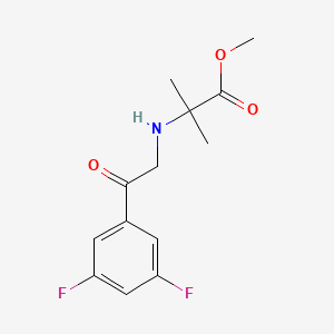 Methyl 2-{[2-(3,5-difluorophenyl)-2-oxoethyl]amino}-2-methylpropanoate