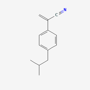 molecular formula C13H15N B8300287 2-(4-Isobutylphenyl)acrylonitrile 