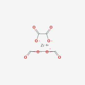 molecular formula C2O4Zr+2 B083003 oxalic acid, zirconium salt CAS No. 14536-19-7
