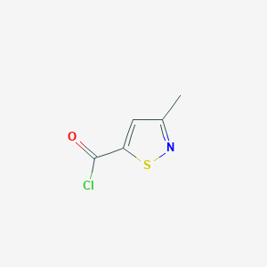 molecular formula C5H4ClNOS B8300309 3-Methyl-1,2-thiazole-5-carbonyl chloride CAS No. 10284-37-4