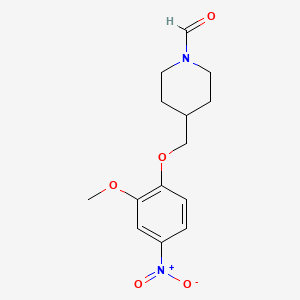 N-Formyl-4-(2-methoxy-4-nitrophenoxymethyl)piperidine