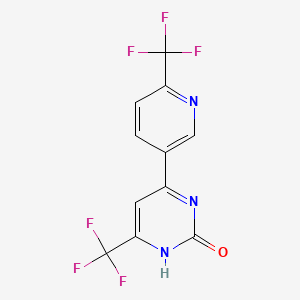 4-(Trifluoromethyl)-6-(6-(trifluoromethyl)pyridin-3-yl)pyrimidin-2-ol