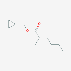 molecular formula C11H20O2 B8300454 Cyclopropylmethyl 2-methylhexanoate 