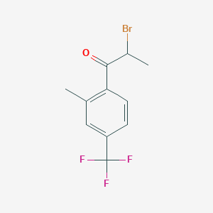 2-Bromo-1-[2-methyl-4-(trifluoromethyl)phenyl]propan-1-one