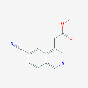 (6-Cyano-isoquinolin-4-yl)-acetic acid methyl ester