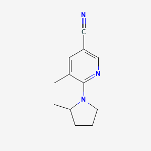 5-Methyl-6-(2-methylpyrrolidin-1-yl)nicotinonitrile