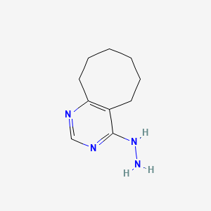 4-Hydrazino-5,6,7,8,9,10-hexahydrocycloocta[d]-pyrimidine