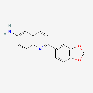 6-Amino-2-(1,3-benzodioxol-5-yl)-quinoline