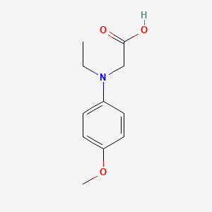 molecular formula C11H15NO3 B8300585 Ethyl N-(4-methoxyphenyl)glycine 