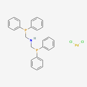 molecular formula C26H25Cl2NP2Pd B8300587 bis[(diphenylphosphanyl)methyl]-amine palladium (II) dichloride 