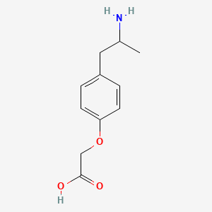 molecular formula C11H15NO3 B8300655 rac. 4-(2-Aminopropyl)phenoxyacetic acid 