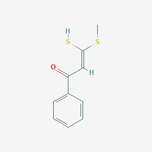 molecular formula C10H10OS2 B083008 Cinnamic acid, beta-hydroxydithio-, methyl ester CAS No. 13636-68-5