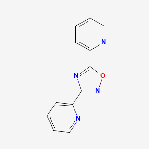 molecular formula C12H8N4O B8300949 3,5-Bis(2-pyridyl)-1,2,4-oxadiazole 