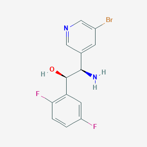 molecular formula C13H11BrF2N2O B8301040 (1R,2R)-2-AMINO-2-(5-BROMOPYRIDIN-3-YL)-1-(2,5-DIFLUOROPHENYL)ETHAN-1-OL 