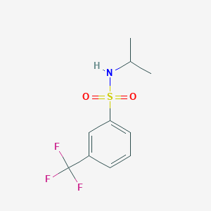 molecular formula C10H12F3NO2S B8301120 N-isopropyl-3-trifluoromethylbenzenesulfonamide 