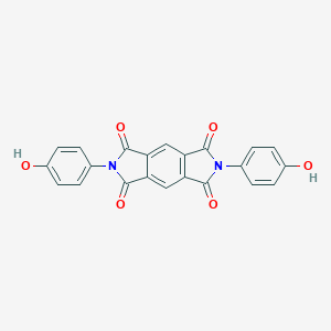 molecular formula C22H12N2O6 B083012 2,6-Bis-(4-hydroxy-phenyl)-pyrrolo[3,4-f]isoindole-1,3,5,7-tetraone CAS No. 14027-98-6