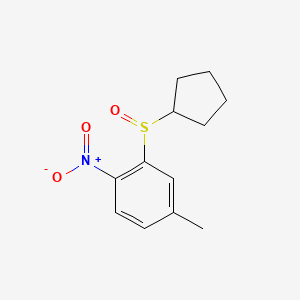 3-Cyclopentanesulfinyl-4-nitrotoluene
