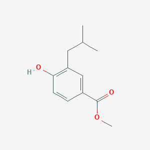 molecular formula C12H16O3 B8301246 Methyl 4-hydroxy-3-(2-methylpropyl)benzoate 