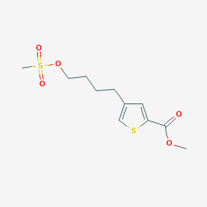 Methyl 4-(4-methylsulfonyloxybutyl)thien-2-ylcarboxylate