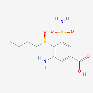 3-Amino-4-n-butylsulphinyl-5-sulphamyl-benzoic acid