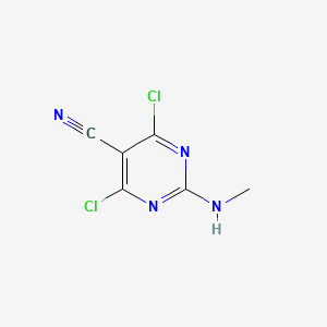 4,6-Dichloro-2-(methylamino)pyrimidine-5-carbonitrile