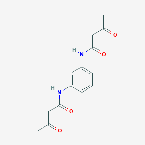 molecular formula C14H16N2O4 B083013 N,N'-1,3-PHENYLENEBIS[3-OXOBUTYRAMIDE] CAS No. 13733-33-0