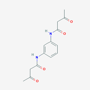 molecular formula C14H16N2O4 B083013 Butanamide, N,N'-1,3-phenylenebis[3-oxo- CAS No. 13733-33-0