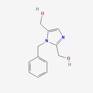 molecular formula C12H14N2O2 B8301344 2,5-bis-(hydroxymethyl)-N-benzylimidazole 