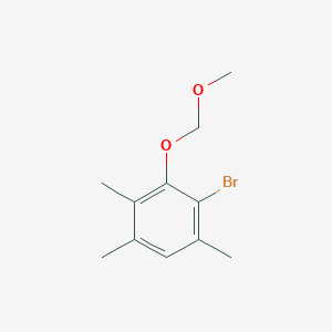 molecular formula C11H15BrO2 B8301365 2-Bromo-3-(methoxymethoxy)-1,4,5-trimethylbenzene 