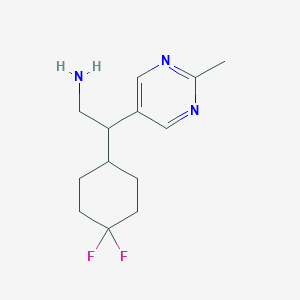2-(4,4-Difluorocyclohexyl)-2-(2-methylpyrimidin-5-yl)ethanamine