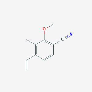 molecular formula C11H11NO B8301430 4-Ethenyl-3-methyl-2-(methyloxy)benzonitrile 